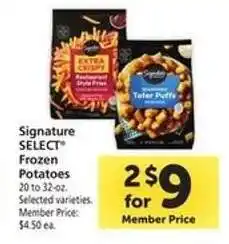 Safeway Signature Select Frozen Potatoes offer