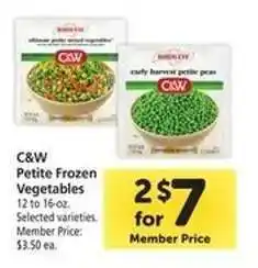 Safeway C&W Petite Frozen Vegetables offer