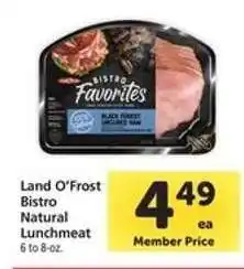 Safeway Land O'Frost Bistro Natural Lunchmeat offer
