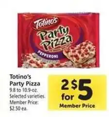 Safeway Totino's Party Pizza offer