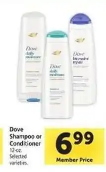 Safeway Dove Shampoo or Conditioner offer