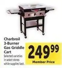 Safeway Charbroil 3-Burner Gas Griddle Cart offer