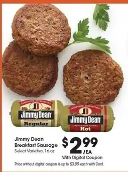 Kroger Jimmy Dean Breakfast Sausage offer
