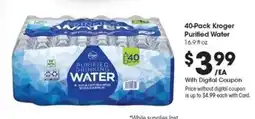 Kroger 40-Pack Kroger Purified Water offer