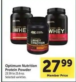 Safeway Optimum Nutrition Protein Powder offer