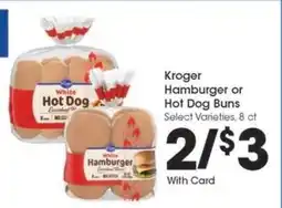 Kroger Kroger Hamburger or Hot Dog Buns offer