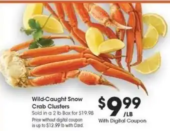 Kroger Wild-Caught Snow Crab Clusters offer