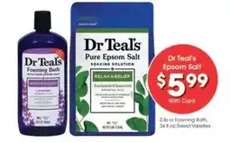 Kroger Dr Teal's Epsom Salt offer
