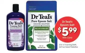 Kroger Dr Teal's Epsom Salt offer