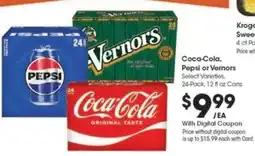Kroger Coca-Cola, Pepsi or Vernors offer