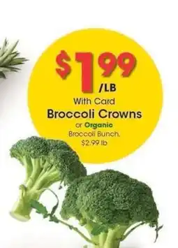 Kroger Broccoli Crowns offer