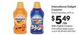 Kroger International Delight Creamer offer