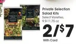 Kroger Private Selection Salad Kits offer