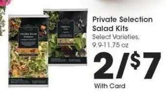 Kroger Private Selection Salad Kits offer
