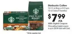 Kroger Starbucks Coffee offer