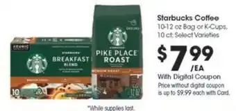 Kroger Starbucks Coffee offer