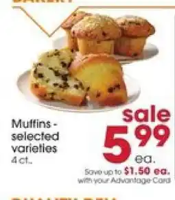Giant Eagle MUFFINS offer
