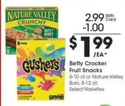 Kroger Betty Crocker Fruit Snacks offer
