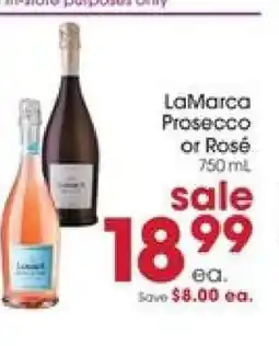 Giant Eagle LaMarca Prosecco or Rosé offer