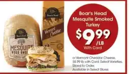 Kroger Boar's Head Mesquite Smoked Turkey offer