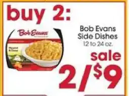 Giant Eagle Bob Evans Side Dishes offer