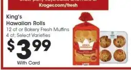 Kroger King's Hawaiian Rolls offer