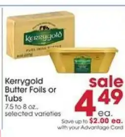 Giant Eagle Kerrygold Butter Foils or Tubs offer