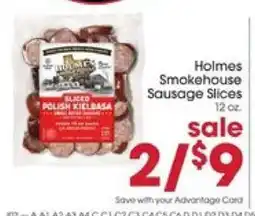Giant Eagle Holmes Smokehouse Sausage Slices offer
