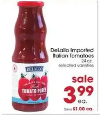 Giant Eagle DeLallo Imported Italian Tomatoes offer