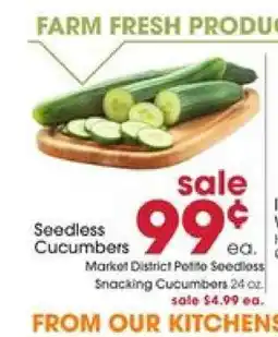 Giant Eagle Seedless Cucumbers offer