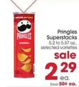 Giant Eagle Pringles Superstacks offer