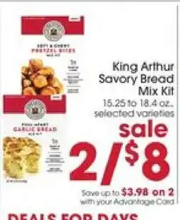 Giant Eagle King Arthur Savory Bread Mix Kit offer