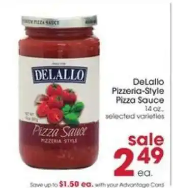 Giant Eagle DeLallo Pizzeria-Style Pizza Sauce offer