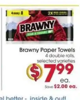 Giant Eagle Brawny Paper Towels offer