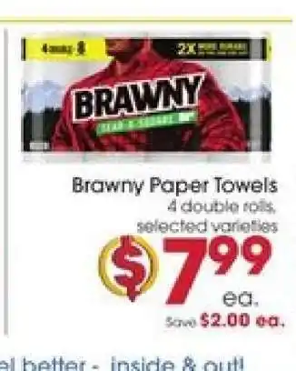 Giant Eagle Brawny Paper Towels offer
