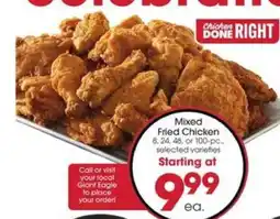 Giant Eagle Mixed Fried Chicken offer
