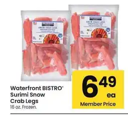 Albertsons Waterfront BISTRO Surimi Snow Crab Legs - 16 oz. Frozen offer