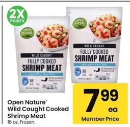 Albertsons Open Nature Wild Caught Cooked Shrimp Meat - 16 oz. Frozen offer
