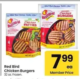 Albertsons Red Bird Chicken Burgers - 32 oz. Frozen offer