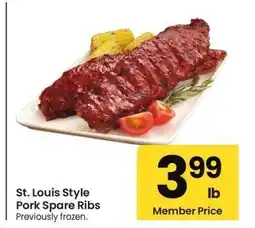 Albertsons St. Louis Style Pork Spare Ribs - Previously frozen offer