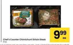 Albertsons Chef's Counter Chimichurri Sirloin Steak - 12 oz offer