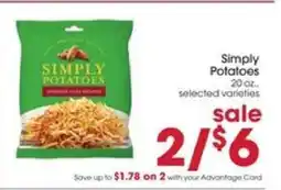 Giant Eagle Simply Potatoes offer