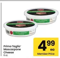 Albertsons Primo Taglio Mascarpone Cheese - 8 oz offer