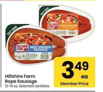 Albertsons Hillshire Farm Rope Sausage - 12-14 oz. Selected varieties offer