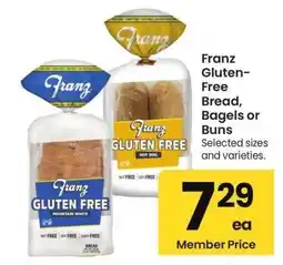 Albertsons Franz Gluten-Free Bread, Bagels or Buns - Selected sizes and varieties offer