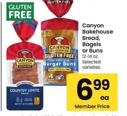 Albertsons Canyon Bakehouse Bread, Bagels or Buns - 12-14 oz. Selected varieties offer