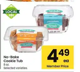 Albertsons No Bake Cookie Tub - 8 oz. Selected varieties offer