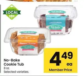 Albertsons No Bake Cookie Tub - 8 oz. Selected varieties offer