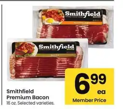 Albertsons Smithfield Premium Bacon - 16 oz. Selected varieties offer