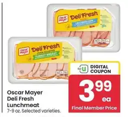 Albertsons Oscar Mayer Deli Fresh Lunchmeat - 7-9 oz. Selected varieties offer
